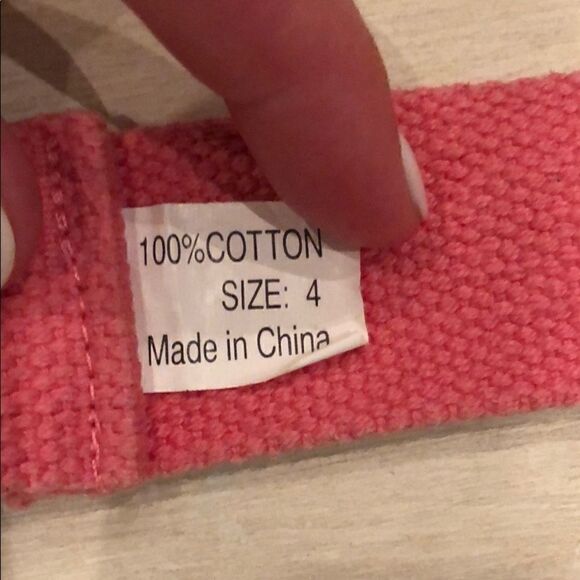 JCrew pink cotton belt size 4 - Picture 3 of 3